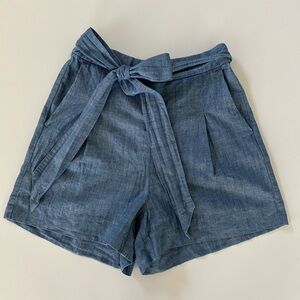 J Crew Chambray Bow Shorts